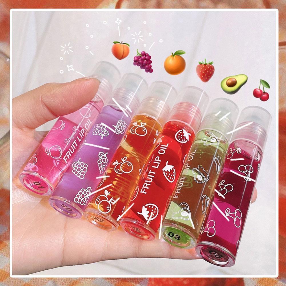 Coconut Oil Pull - 6 Colors Roll-on Fruit Essence Lip