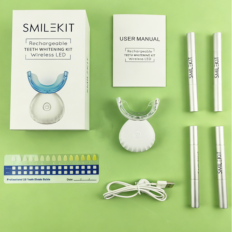 Teeth Whitening Led Kit - USB rechargeable wireless portable LED teeth