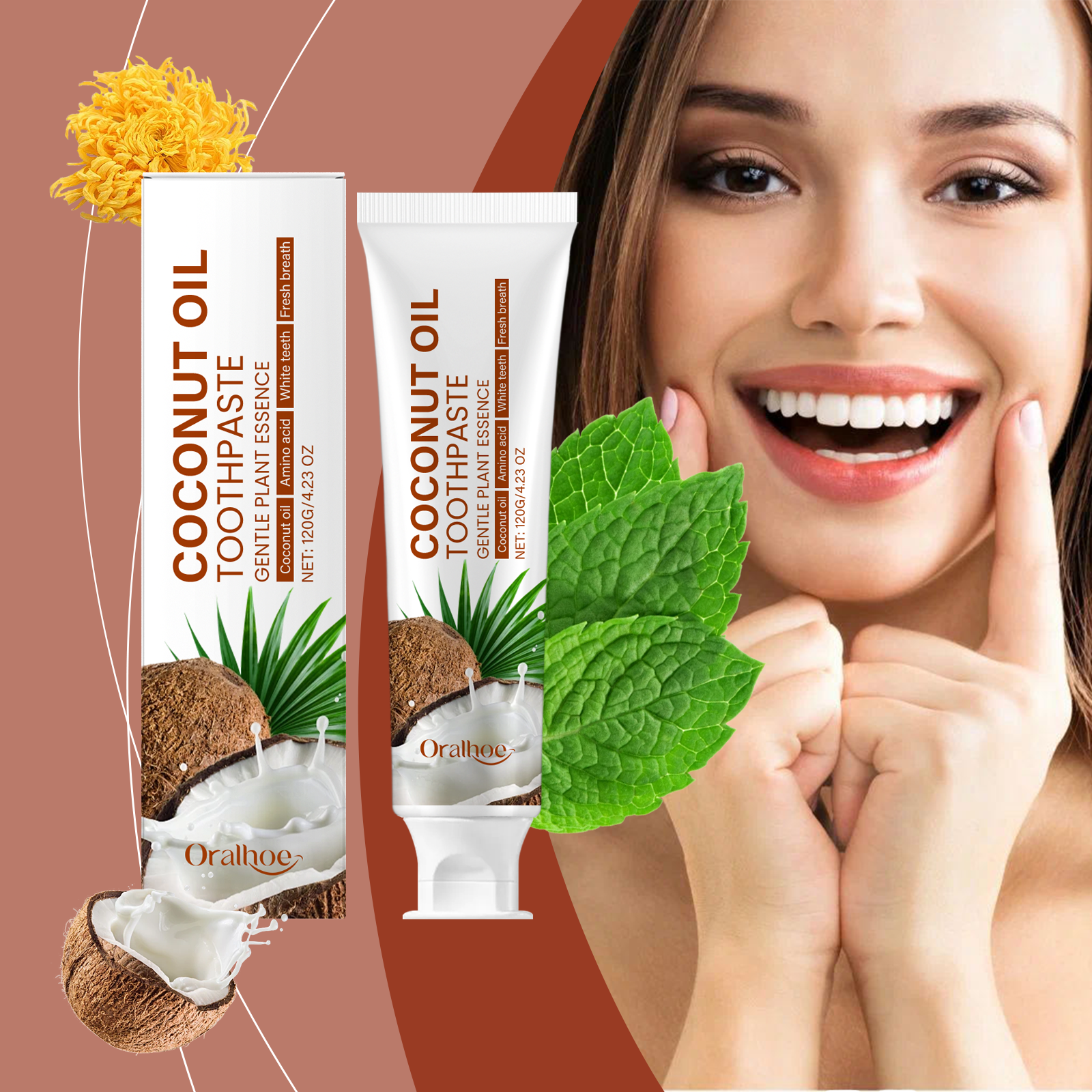 Coconut Oil Pull - Coconut Oil Toothpaste Teeth Whitening Remove