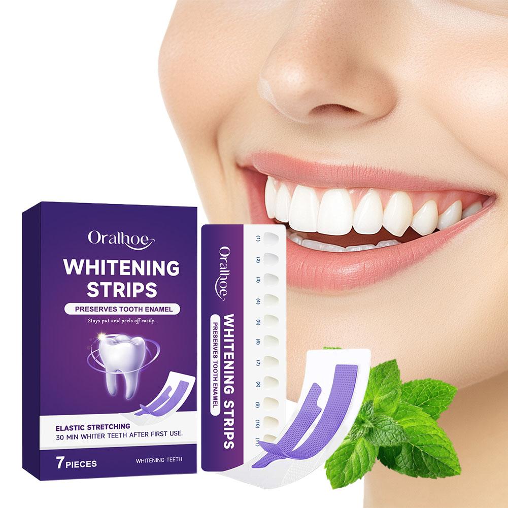 Teeth Whitening Quick - Purple Teeth Whitening Strips Gentle Formula