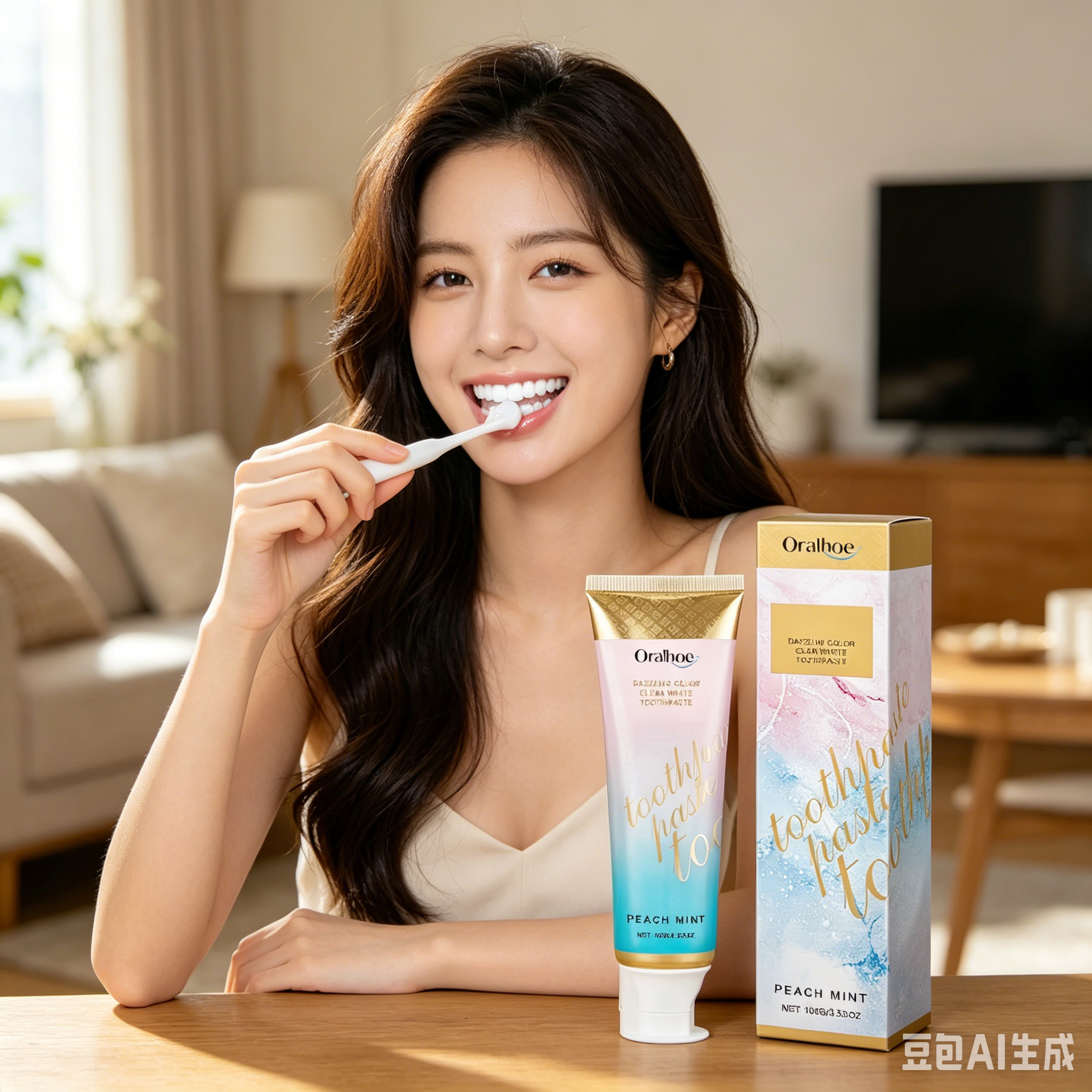 Teeth Whitening Naturally - ORALHOE Natural Formula Brighten Toothpaste Powerful