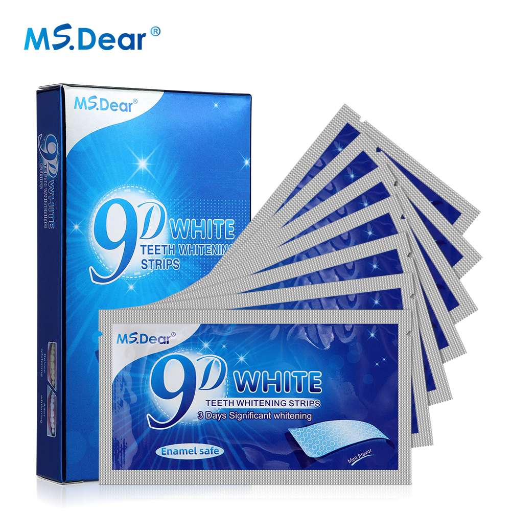 Teeth Whitening With Hydrogen Peroxide - 7/14/21/28/70 Pairs 9D Gel Teeth Whitening