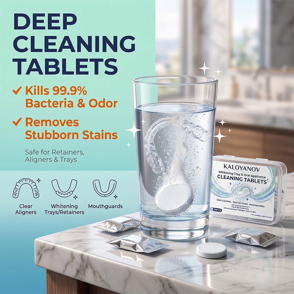 Teeth Whitening With Trays - Denture Cleaning Tablets for Teeth Whitening