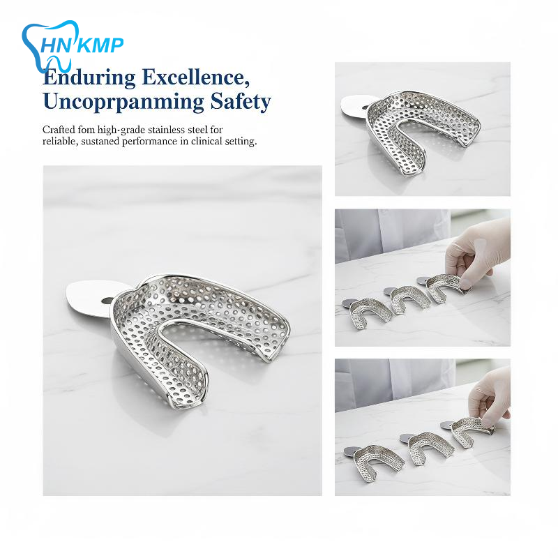 Teeth Whitening With Trays - 6Pcs Stainless Steel Dental Impression Trays