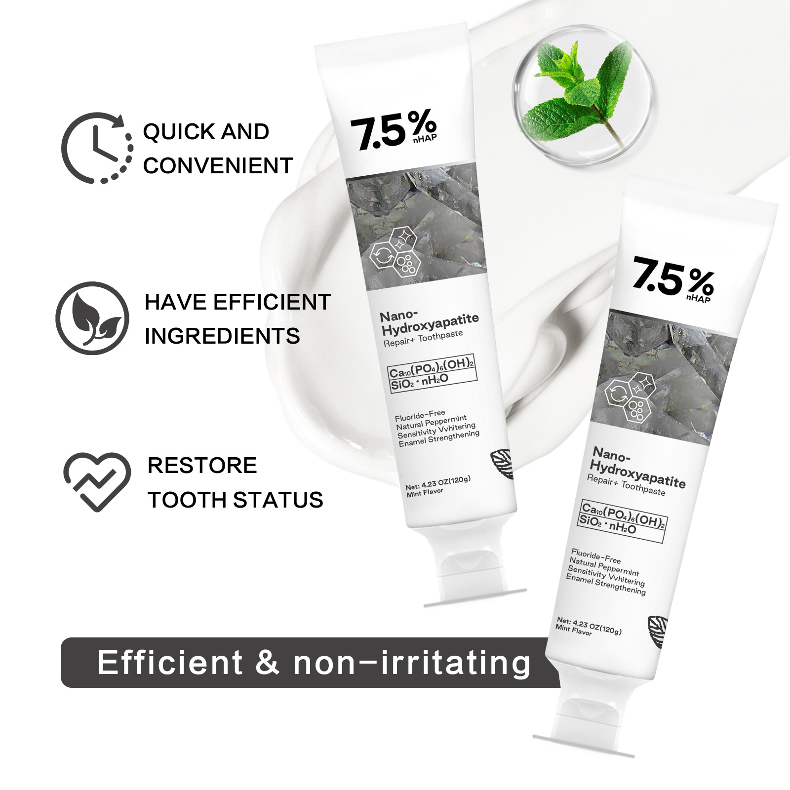 Nano Hydroxyapatite Toothpaste – Teeth Whitening Cream recenzja i cena