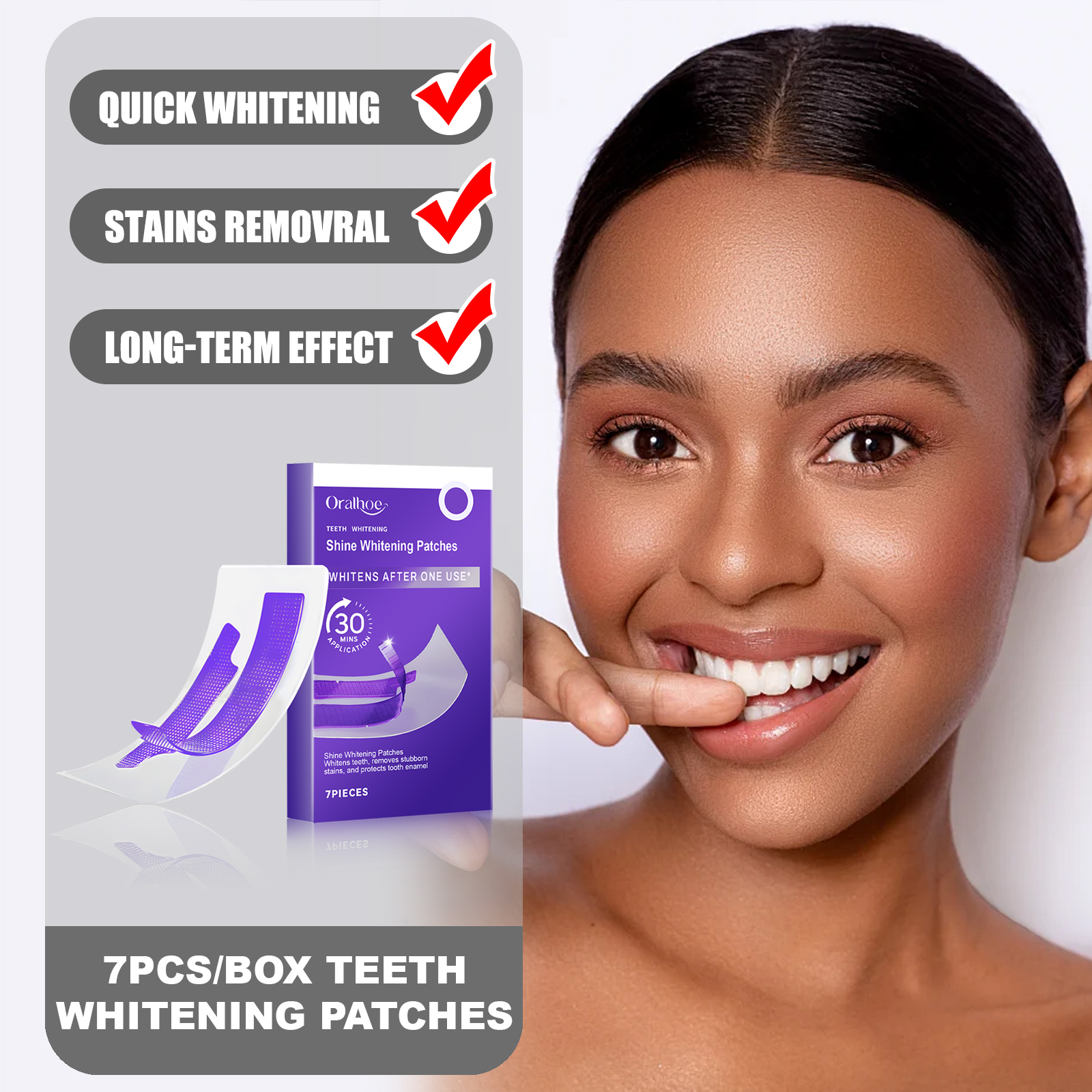 ORALHOE 7PCS/Box Teeth Whiteni – Teeth Whitening Quick recenzja i cena