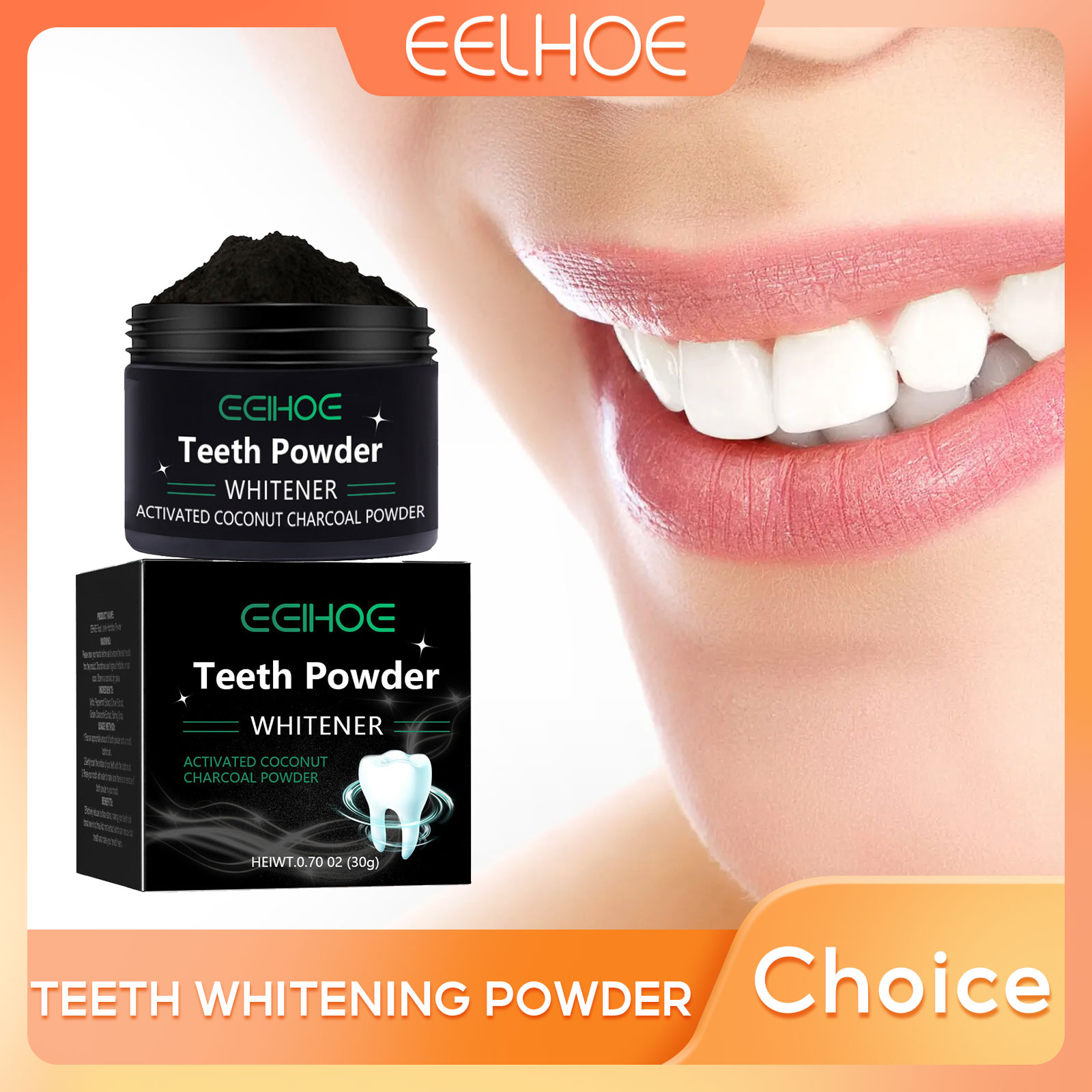 EELHOE Charcoal Powder for Tee – Teeth Whitening Charcoal Powder recenzja i cena