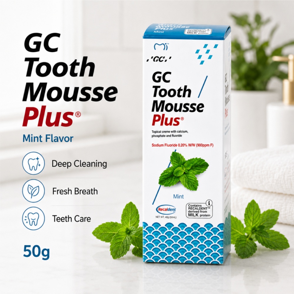 GCTooth Mousse Plus Mint Straw – Teeth Whitening Cream recenzja i cena