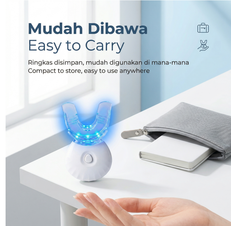 Blue Light Therapy Device, Gum – Teeth Whitening Blue Light recenzja i cena