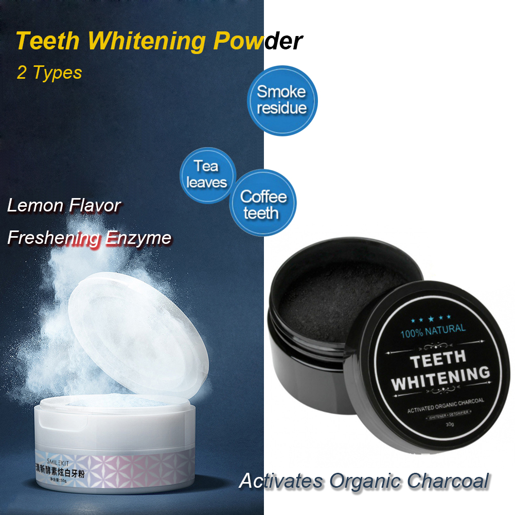 2 Types Teeth Whitening Powder – Teeth Whitening Charcoal Powder recenzja i cena