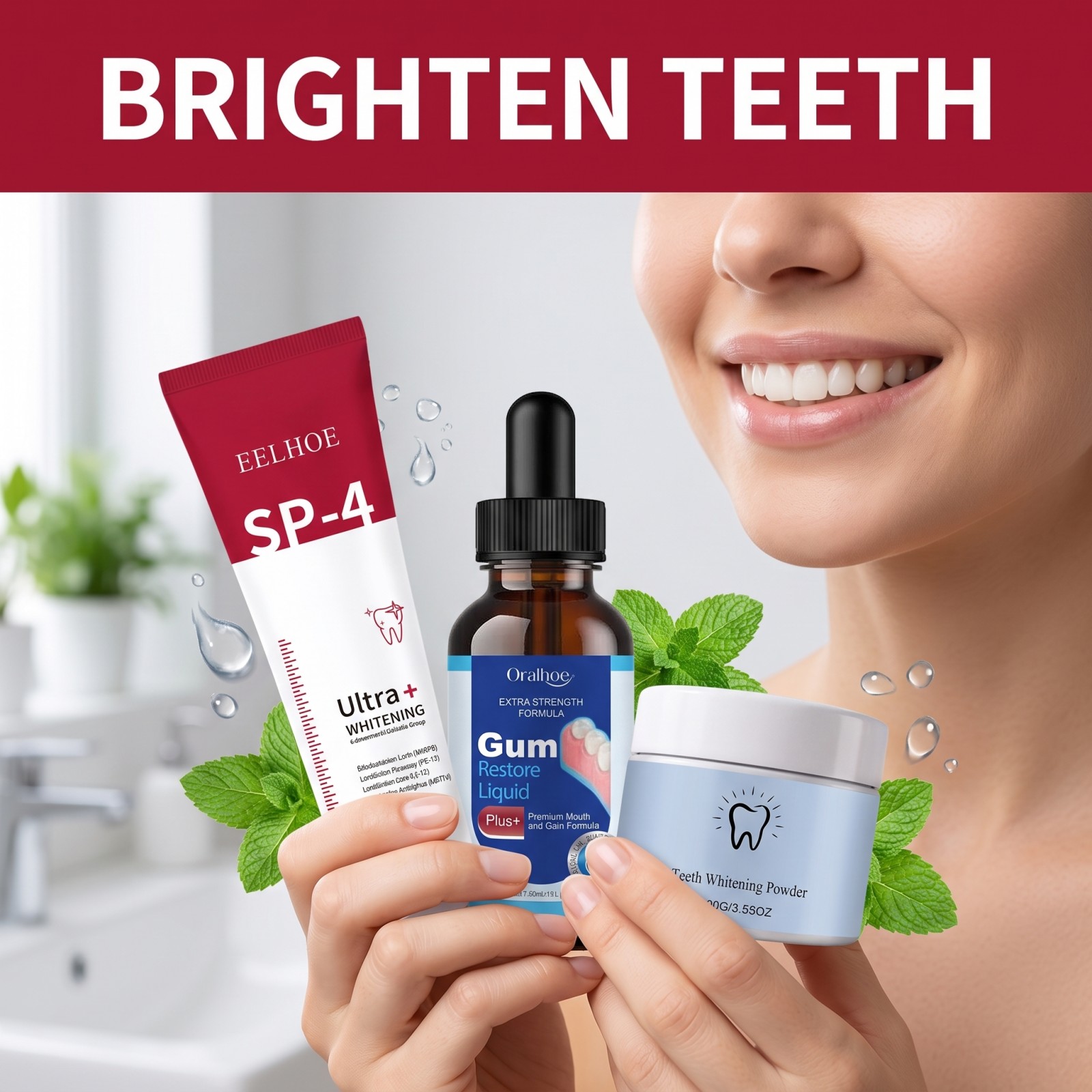 Oral Care Combo Set Whitening  – Teeth Whitening With Hydrogen Peroxide recenzja i cena