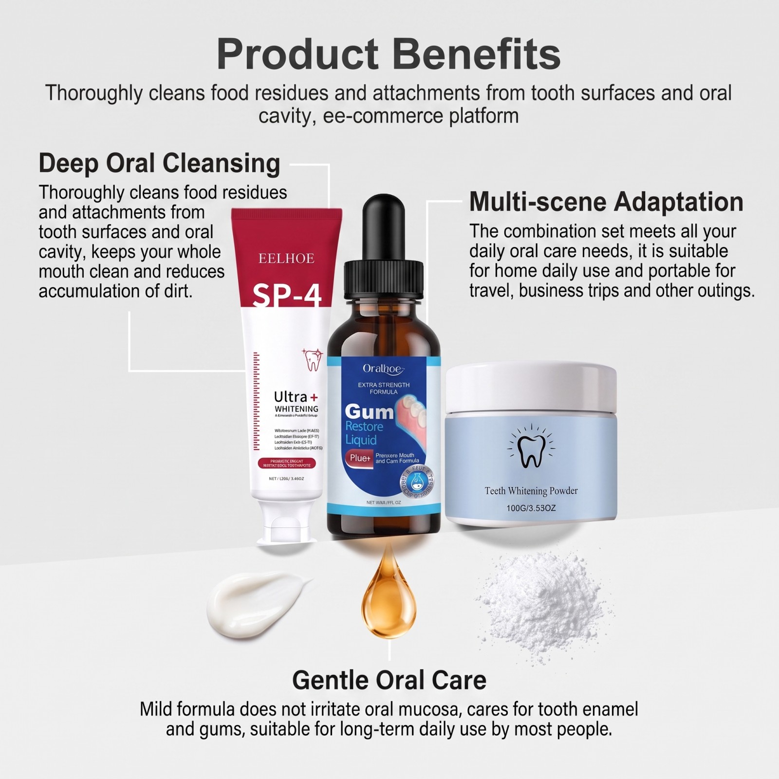 Oral Care Combo Set Whitening  – Teeth Whitening With Hydrogen Peroxide recenzja i cena