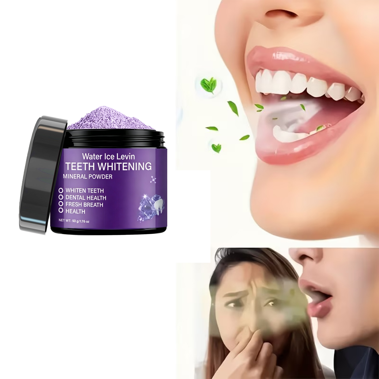 Water Ice Levin Mineral Teeth  – Teeth Whitening Charcoal Powder recenzja i cena