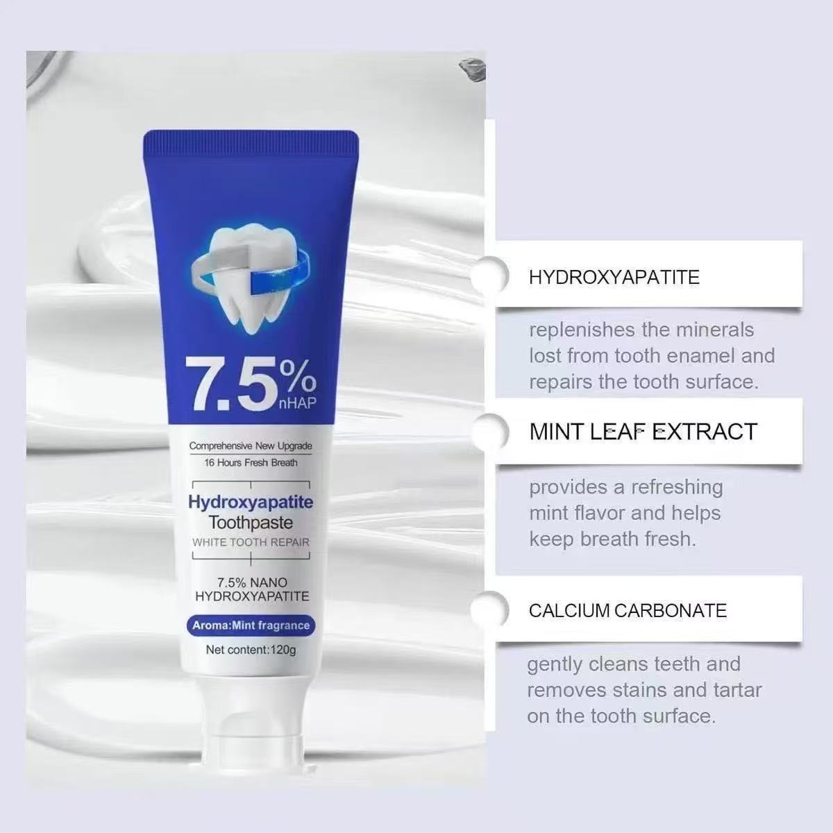 7.5%Nano Hydroxyapatite Toothp – Teeth Whitening Cream recenzja i cena