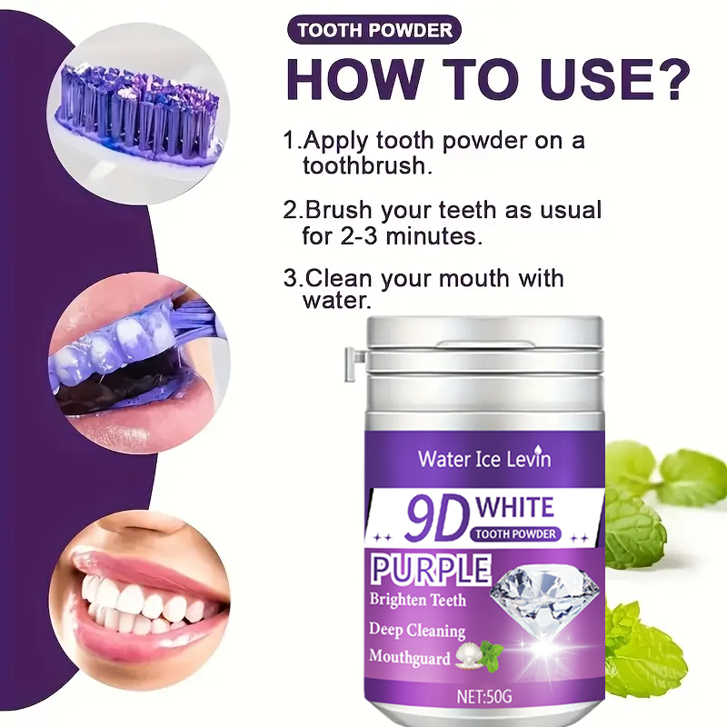 9D White Tooth Powder Brighten – Teeth Whitening Quick recenzja i cena