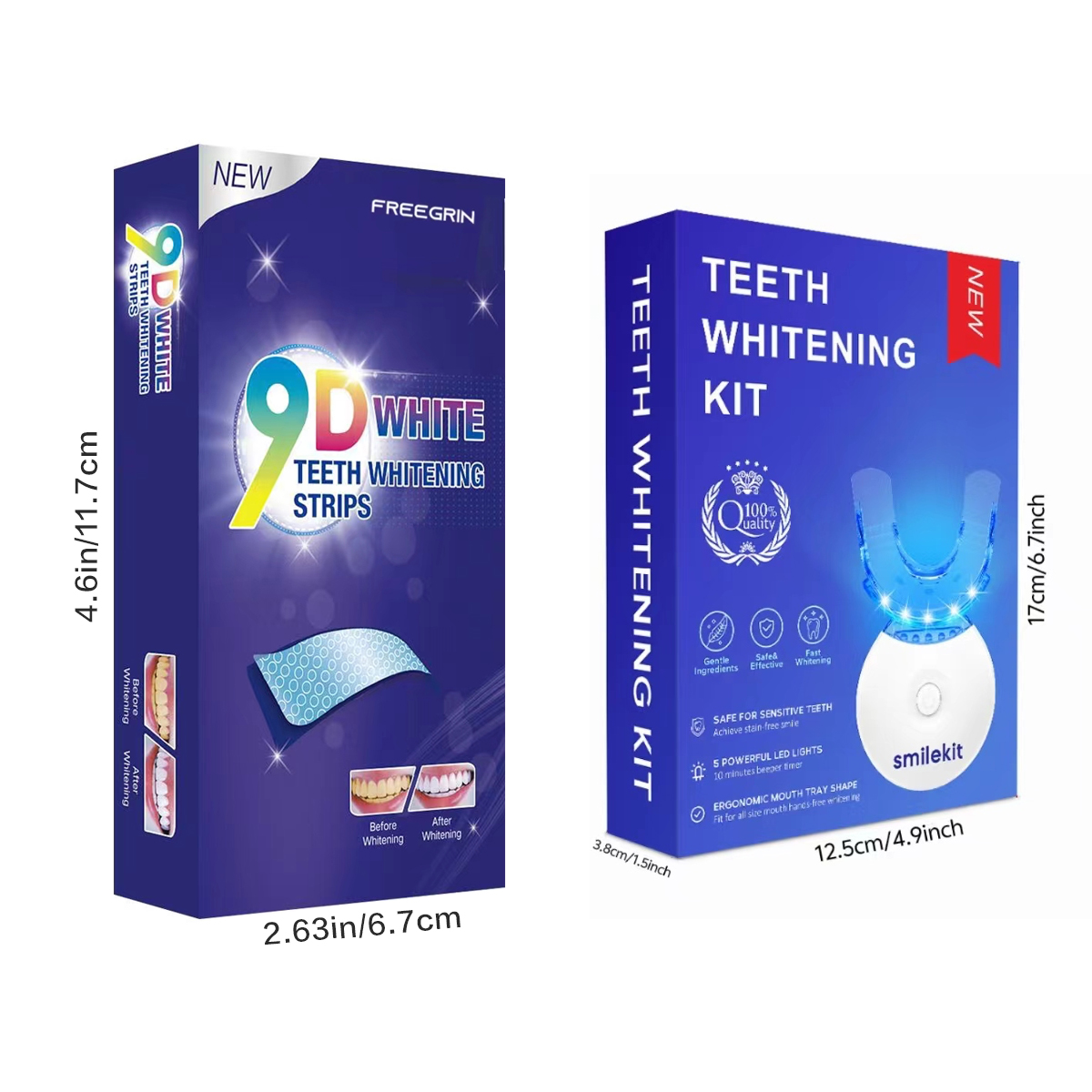 Teeth Whitening Kit - 5X LED L – Teeth Whitening With Hydrogen Peroxide recenzja i cena