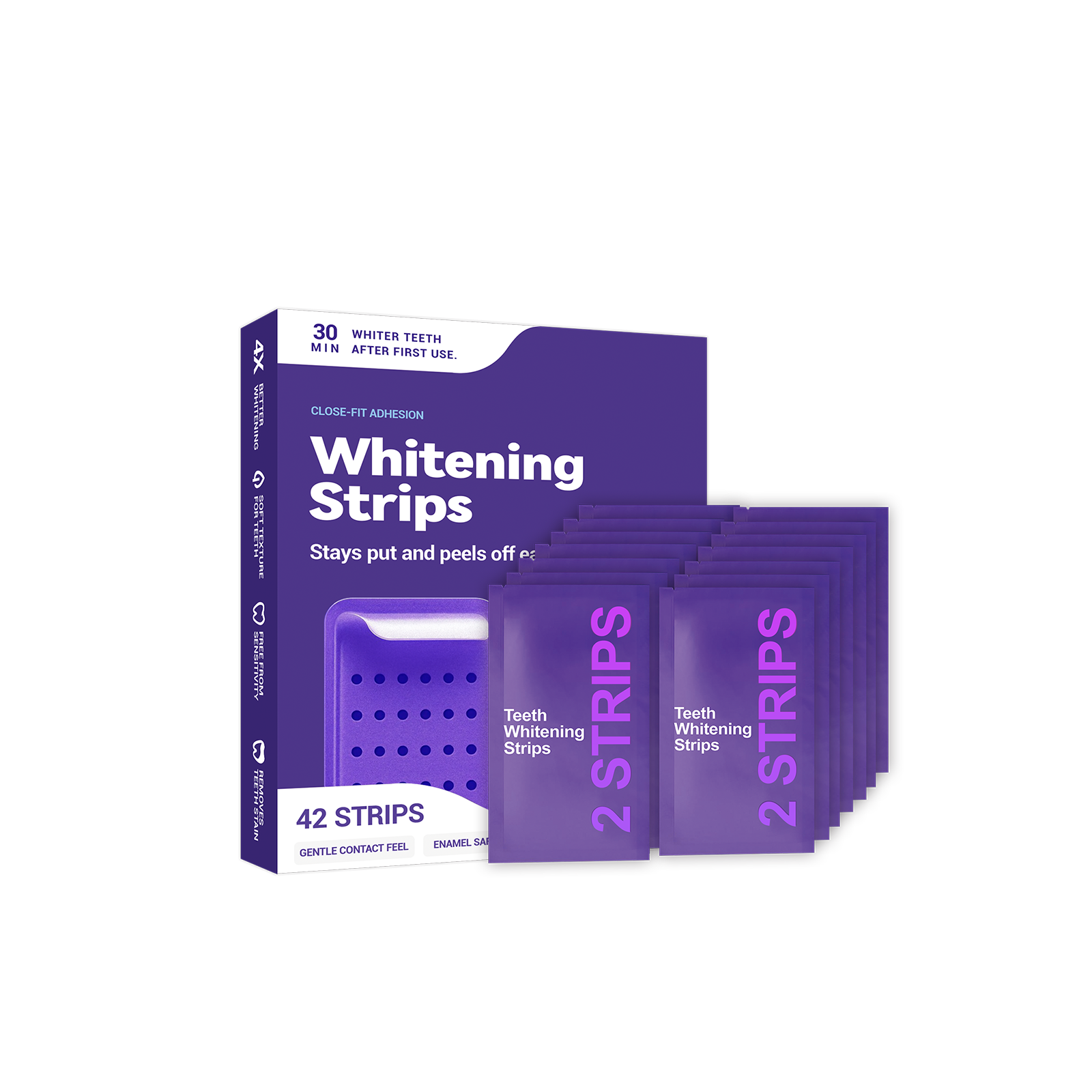 Purple Teeth Whitening Strips  – Teeth Whitening Naturally recenzja i cena