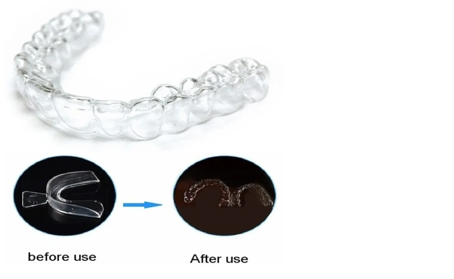 10pcs Mouth Guard Teeth Protec – Teeth Whitening With Trays recenzja i cena