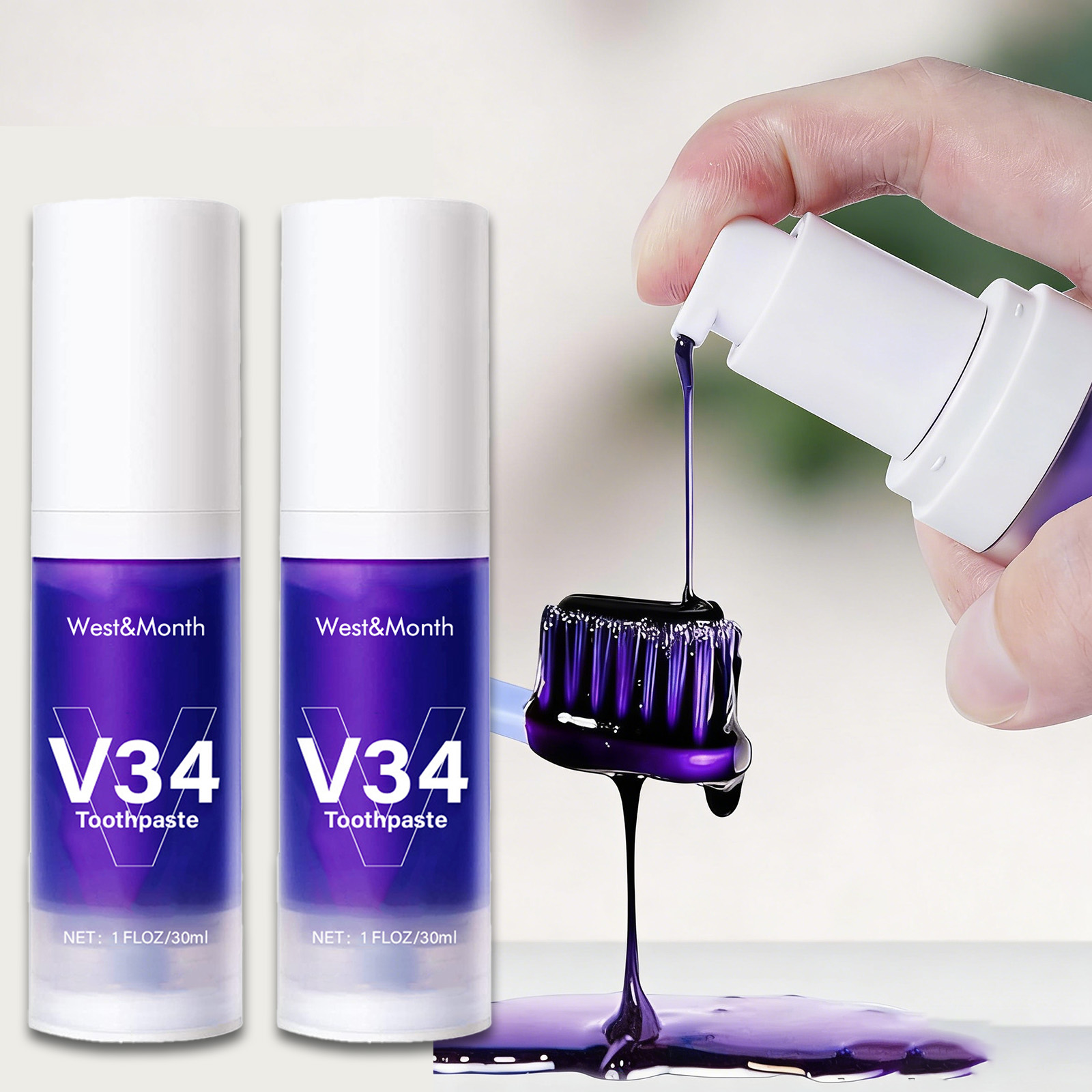 V34 Teeth Whitening Toothpaste – Teeth Whitening Charcoal Powder recenzja i cena