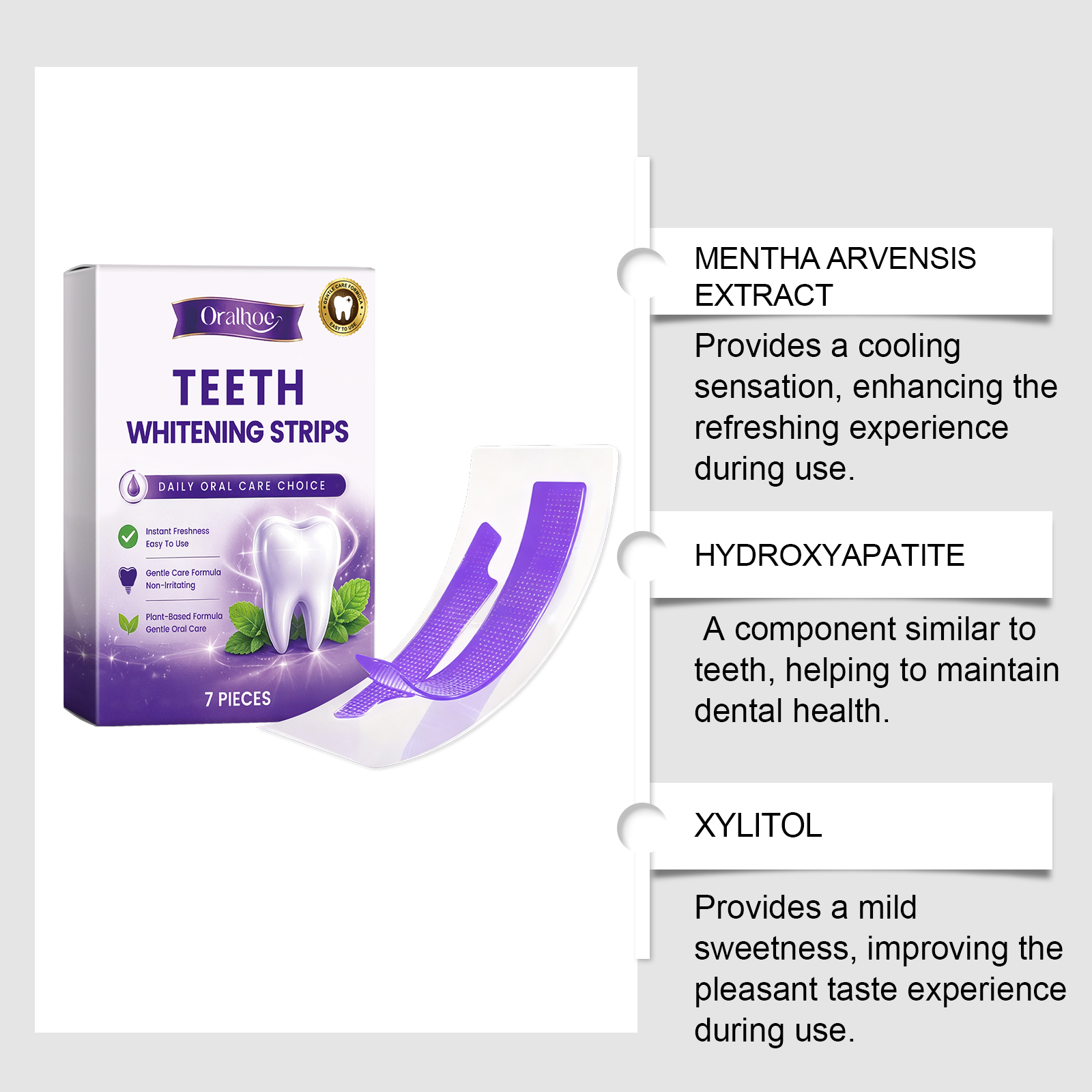 Purple Teeth Whitening Strips  – Teeth Whitening With Hydrogen Peroxide recenzja i cena