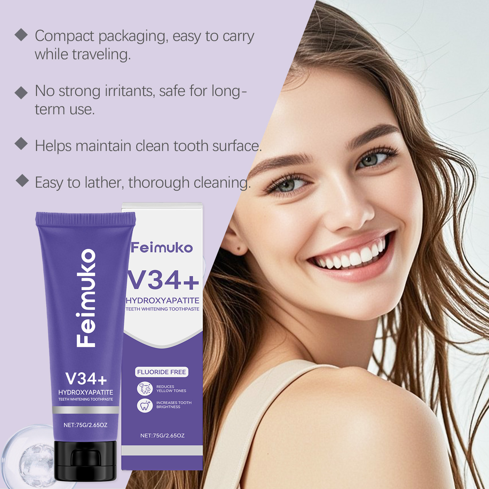 Feimuko Teeth Whitening Toothp – Teeth Whitening Quick recenzja i cena
