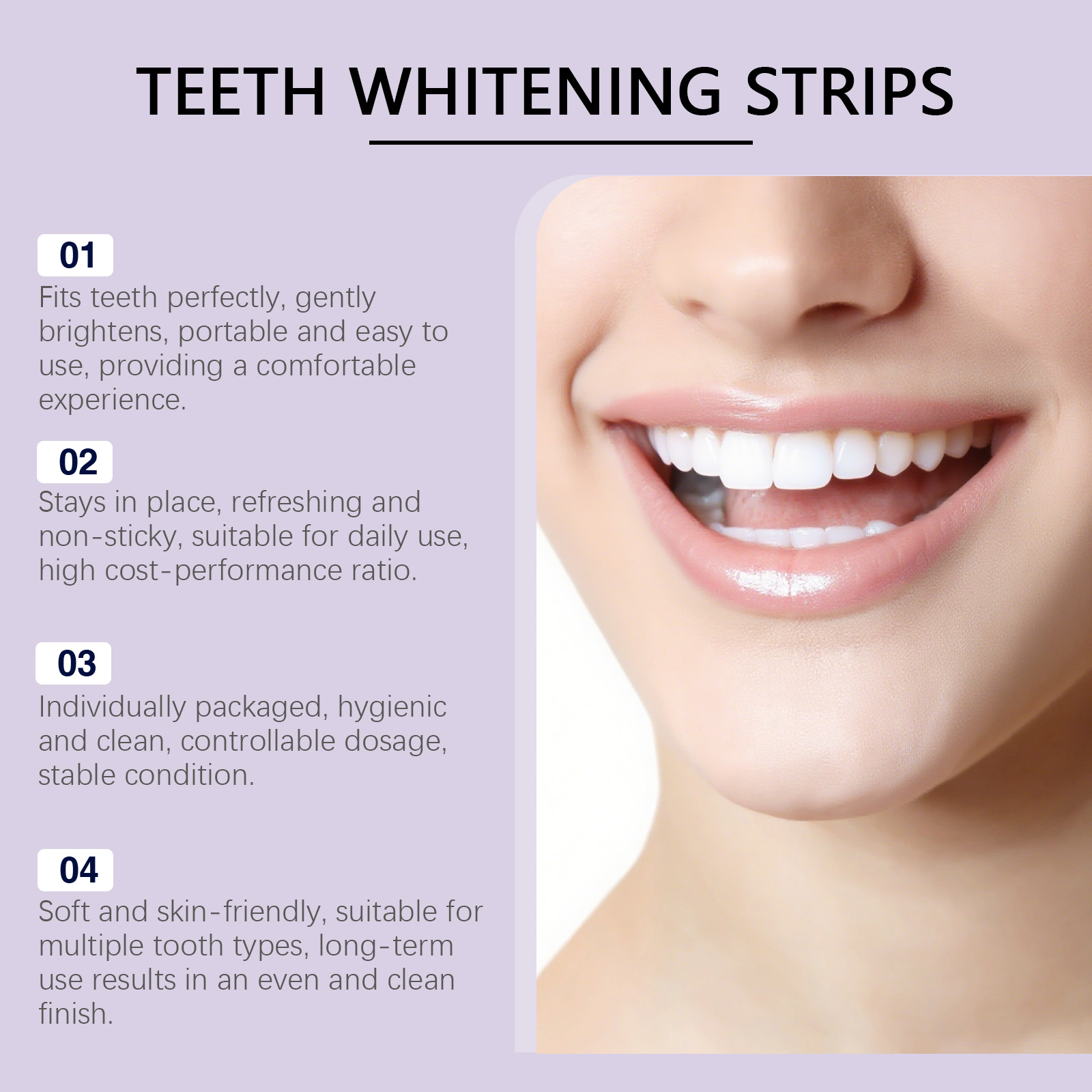 Purple Teeth Whitening Strips  – Teeth Whitening Quick recenzja i cena
