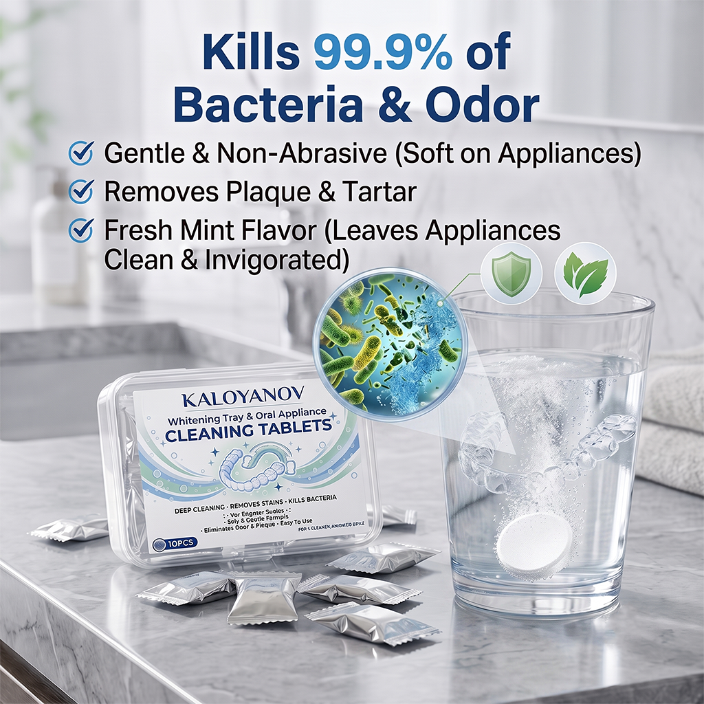 Denture Cleaning Tablets for T – Teeth Whitening With Trays recenzja i cena