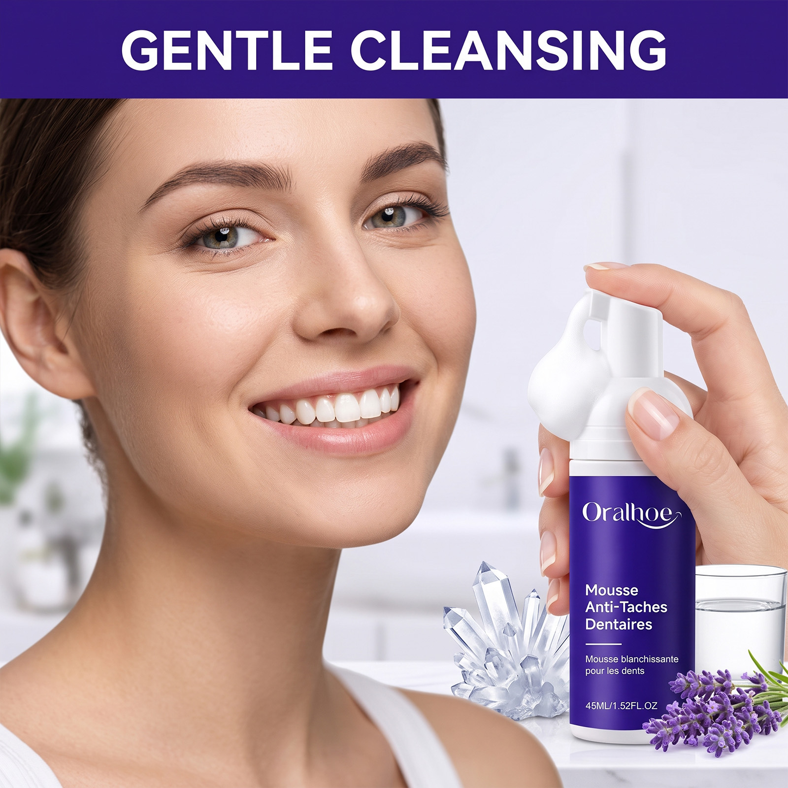 Purple Toothpaste Mousse Foam  – Teeth Whitening Cream recenzja i cena
