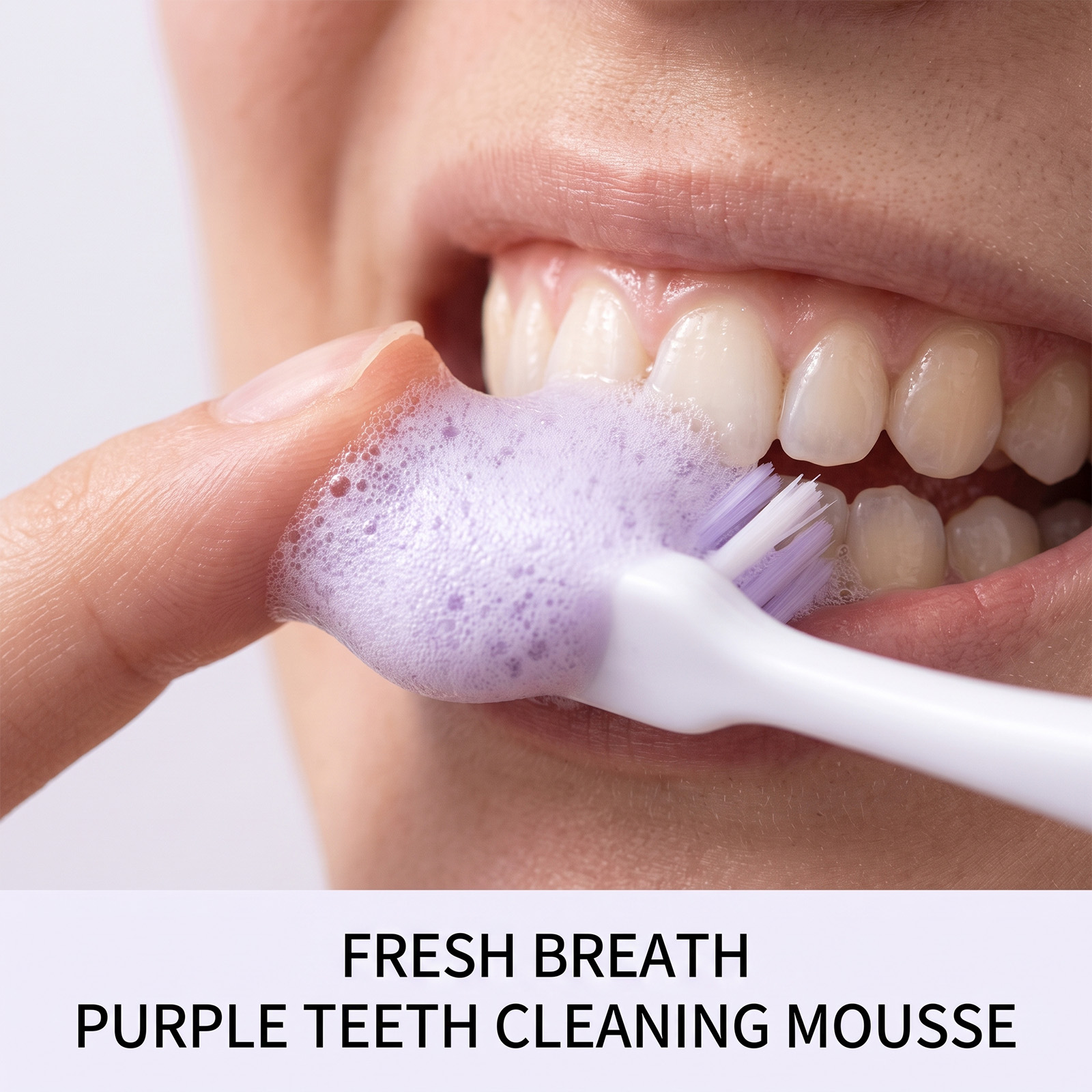 Purple Toothpaste Mousse Foam  – Teeth Whitening Cream recenzja i cena