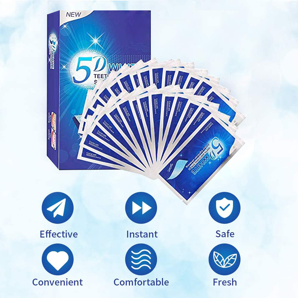 5D White Teeth Whitening Strip – Teeth Whitening With Hydrogen Peroxide recenzja i cena