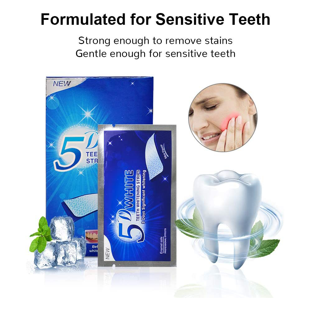 5D White Teeth Whitening Strip – Teeth Whitening With Hydrogen Peroxide recenzja i cena