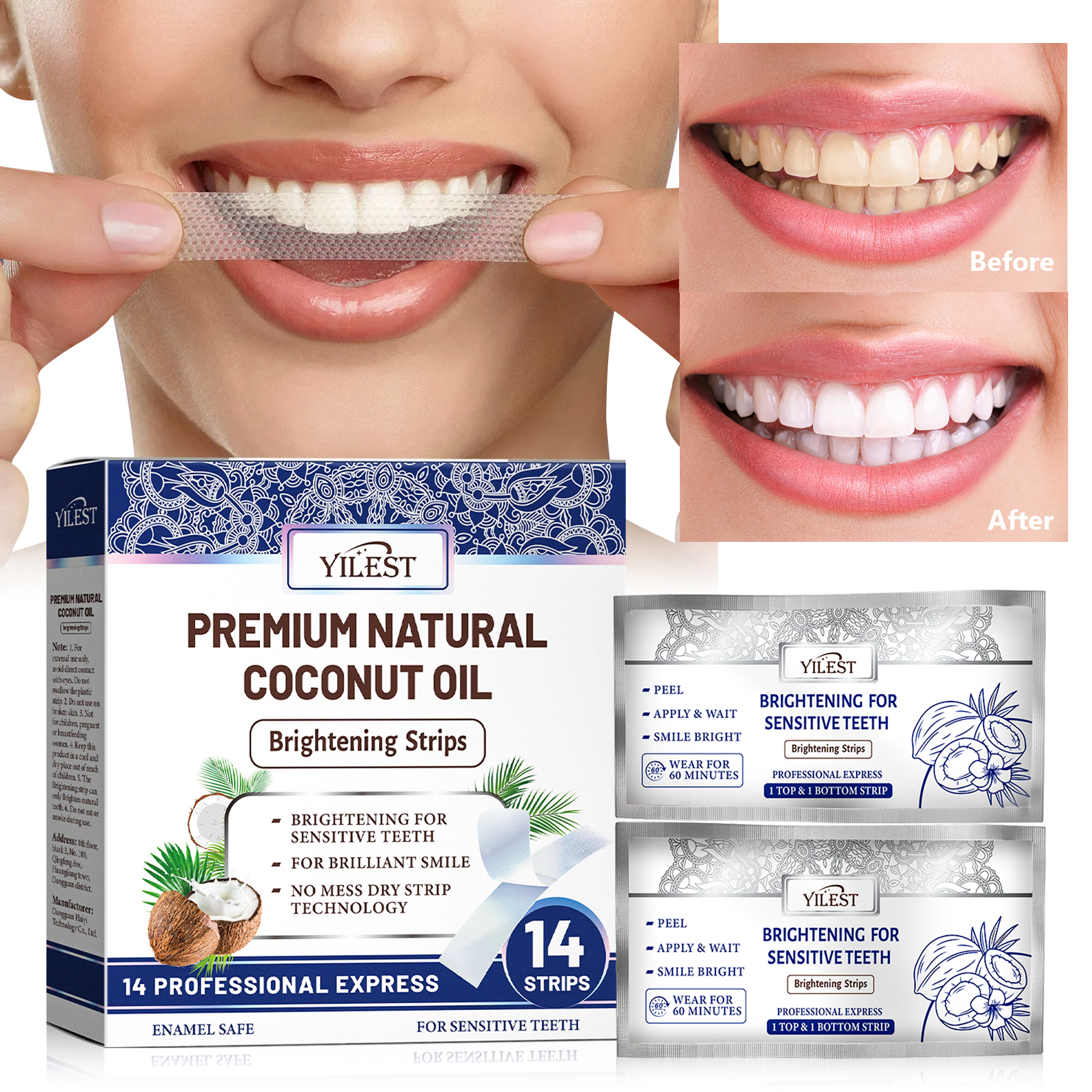 Teeth Whitening Strips 14pcs C – Teeth Whitening Naturally recenzja i cena
