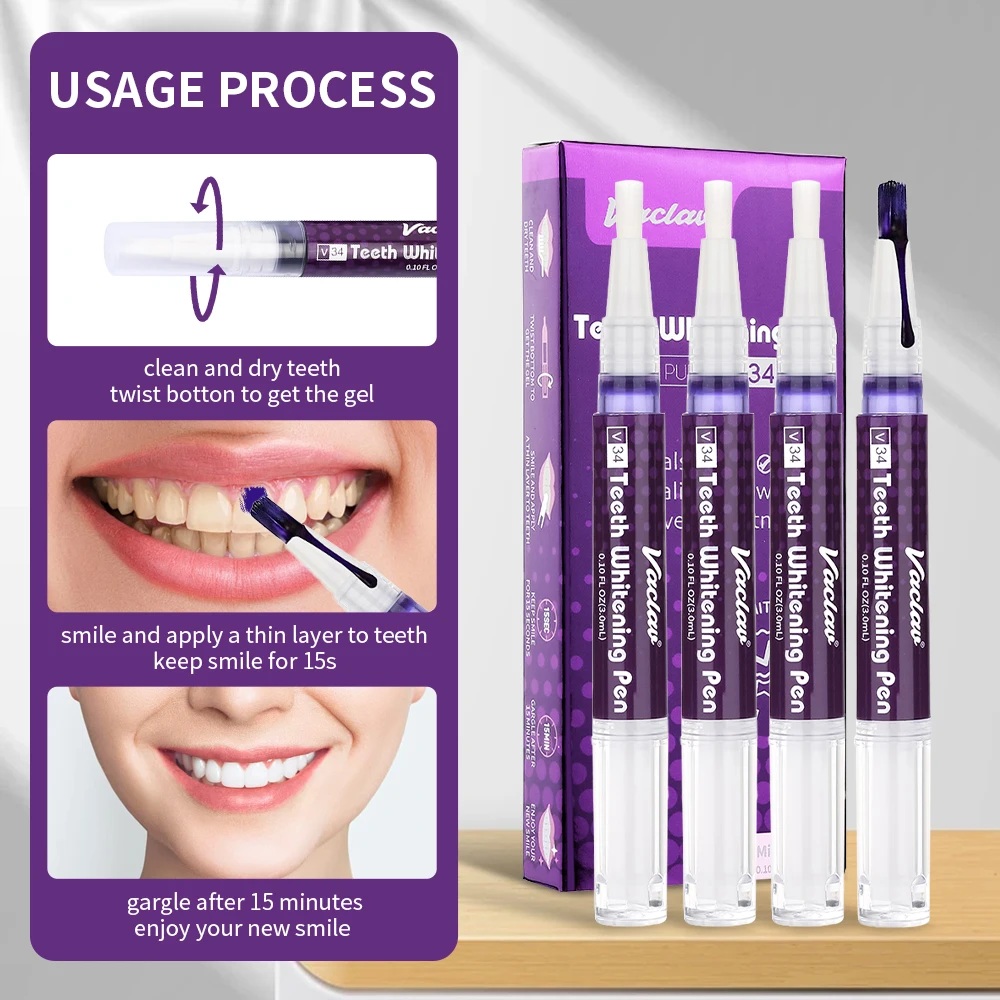Vaclav V34 Purple teeth whiten – Teeth Whitening With Hydrogen Peroxide recenzja i cena